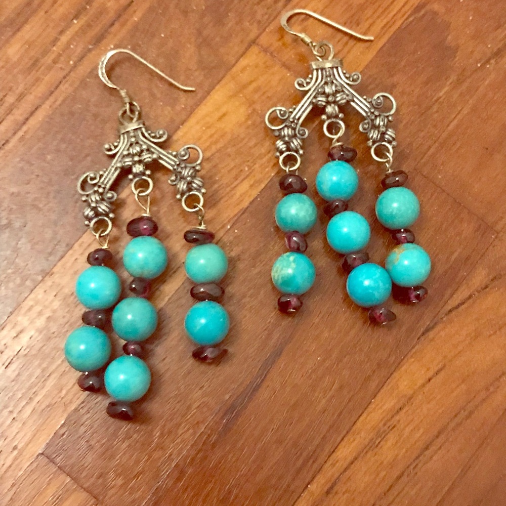 Vintage jade earrings